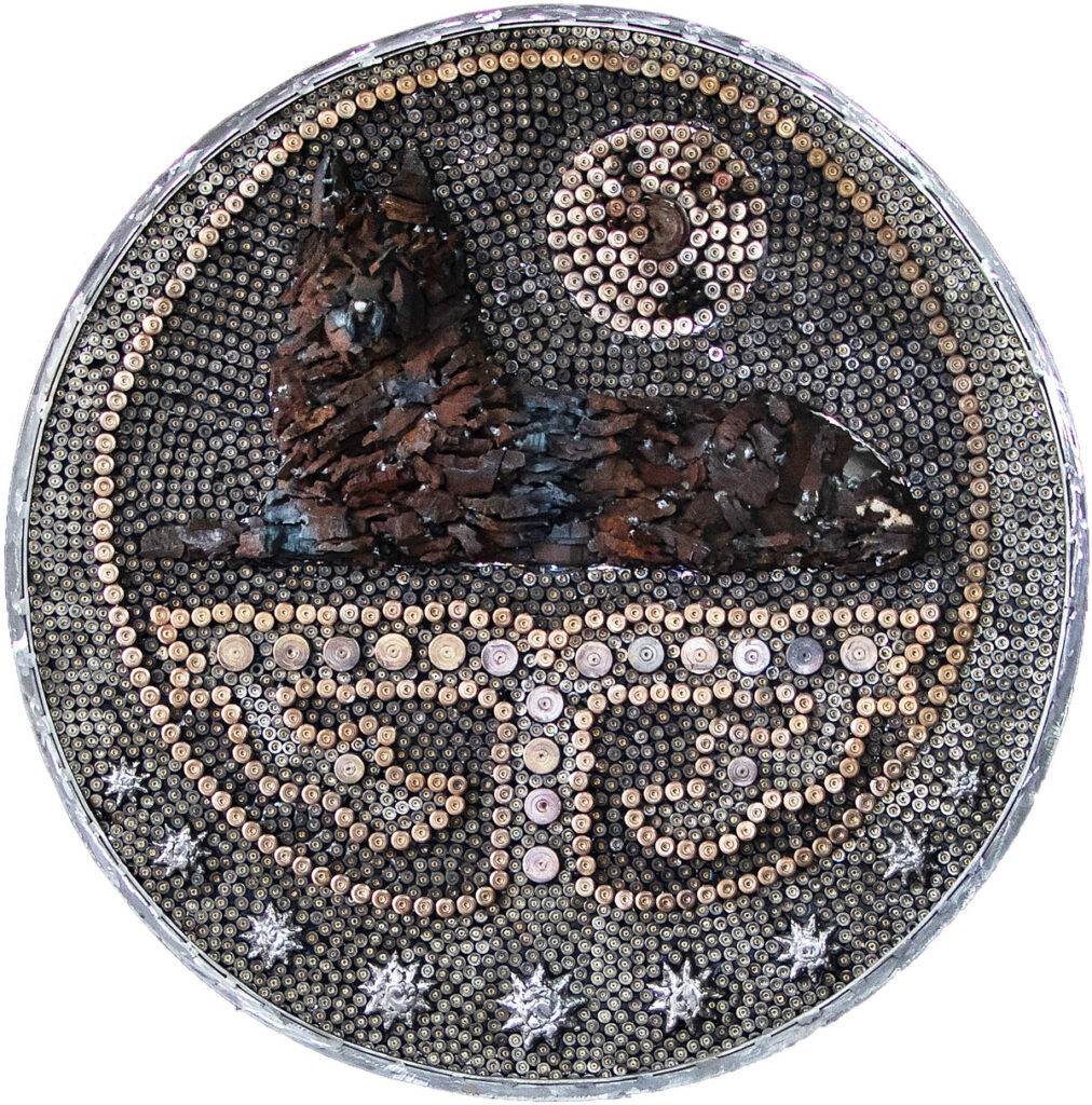 The national emblem of the Chechen Republic of Ichkeria.