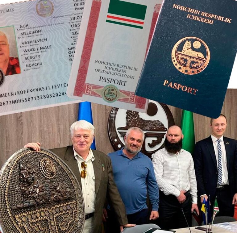 Honorary Citizenship of the Chechen Republic of Ichkeria Bestowed Upon Sergey Melnikoff