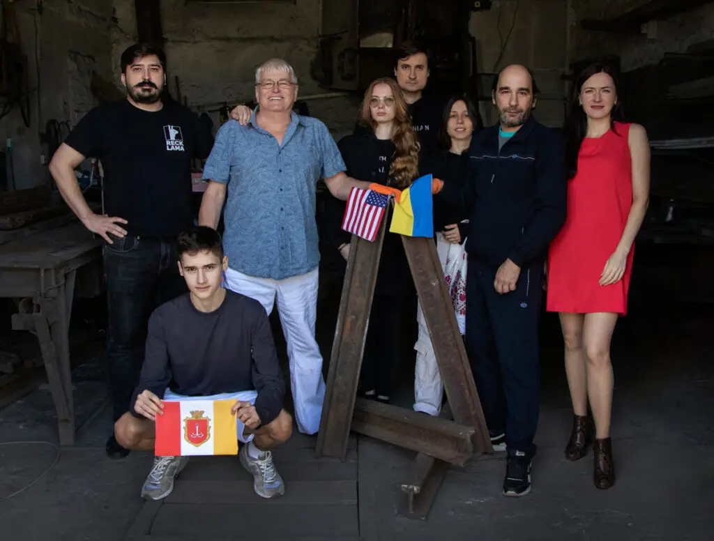 The Art of MFF | The team behind the creation of the grand "Cross of Peace" installation crowned with the Golden Crucifix.