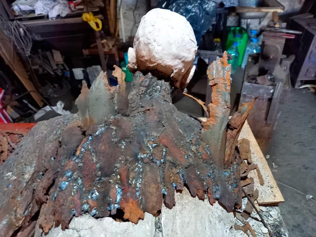 The Art of MFF | The Making of a monumental sculpture titled "The Silent Uprising of an Angel" by Sergey Melnikoff, a.k.a. MFF.
