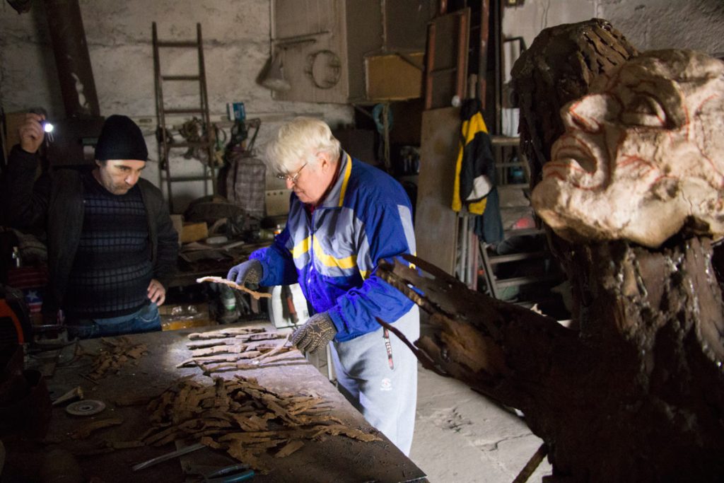 Creation of a wing of Sergey Melnikoff's sculpture ‘The Silent Uprising of an Angel'