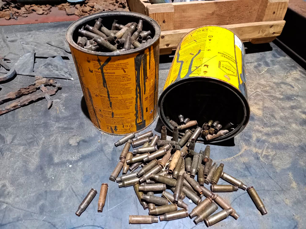 The Art of MFF | The production of the intricate double-frame ornamentation for the work "Allah Is Great." The ornament will be constructed from the cut-off bases of 5.45-mm cartridge cases. Approximately 700 to 1,000 cartridges will be required.