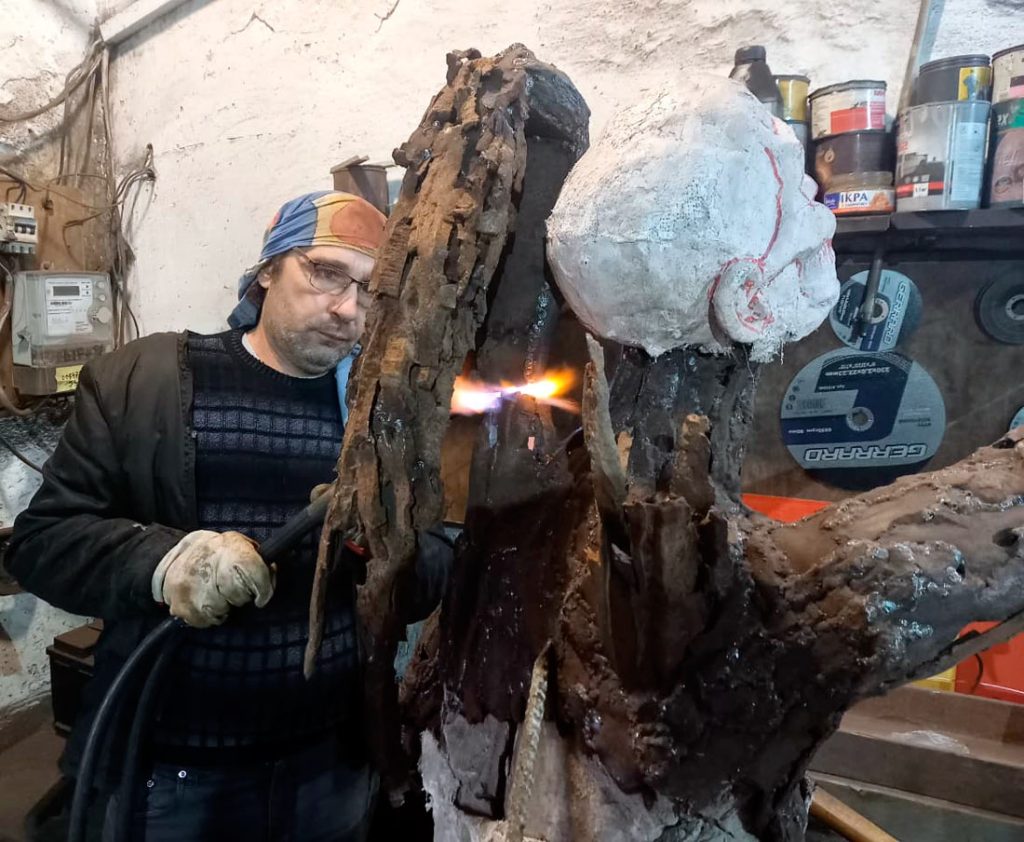 Creation of a wing for Sergey Melnikoff's sculpture ‘The Silent Uprising of an Angel'