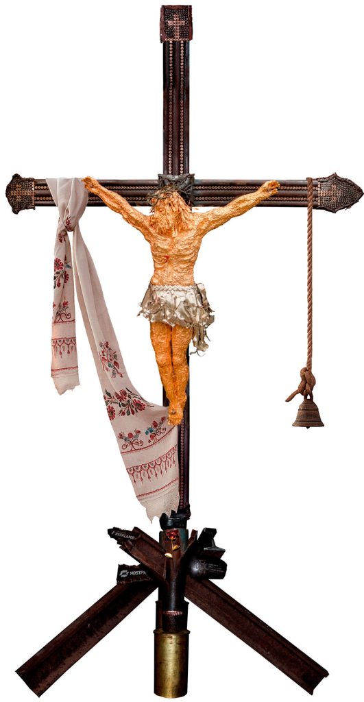 The Cross of Peace installation by Sergey Melnikoff, a.k.a. MFF.