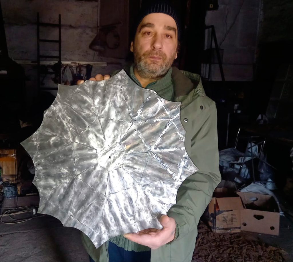 After welding, all metal is thoroughly cleaned to remove every trace of corrosion.