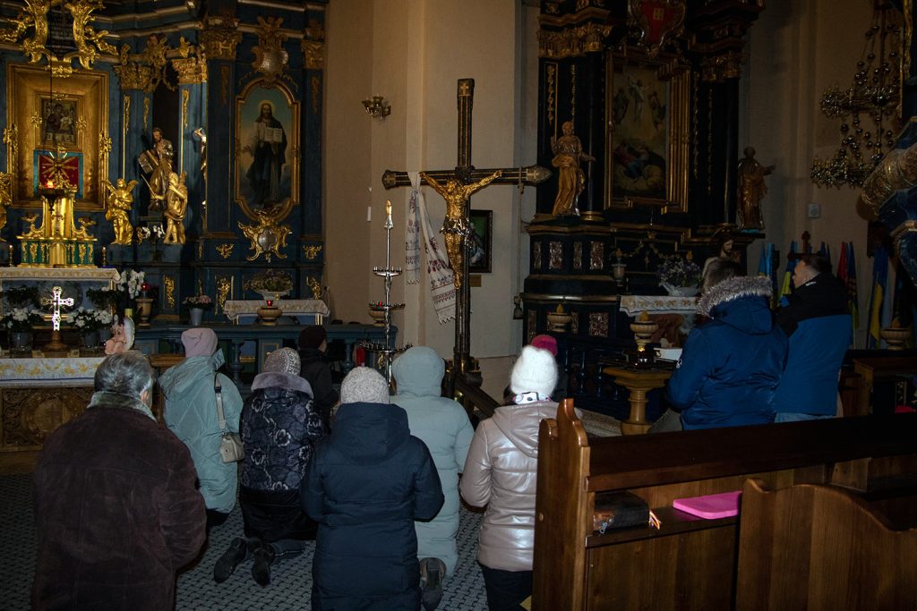 "The Cross of Peace" at the Basilian Monastery, Church of the Annunciation of the Blessed Virgin Mary, Pidhirtsi, Lviv Region. Photograph by Mariia Universaliuk.
