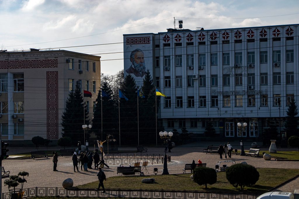 Boryspil, Kyiv Region, Ukraine's air gateway welcomes "The Cross of Peace". Photograph by Mariia Universaliuk.