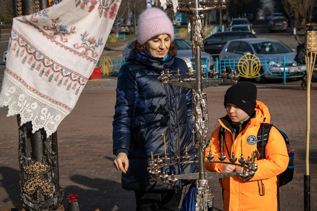 "The Cross of Peace" in Brovary, Kyiv Region. Photograph by Mariia Universaliuk.