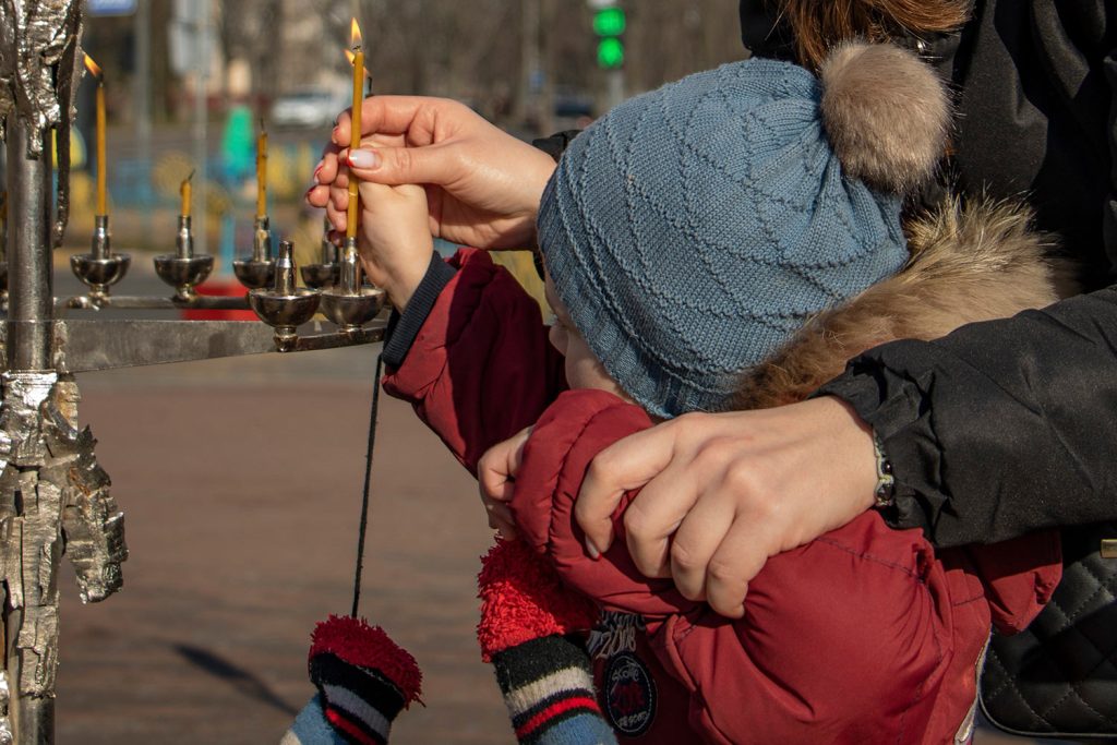 "The Cross of Peace" in Brovary, Kyiv Region. Photograph by Mariia Universaliuk.