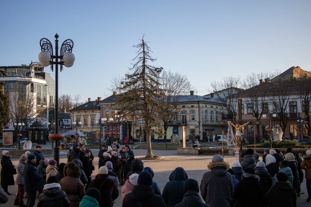 "The Cross of Peace" in Ivano-Frankivsk. Photograph by Mariia Universaliuk.