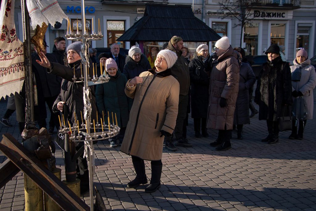 "The Cross of Peace" in Ivano-Frankivsk. Photograph by Mariia Universaliuk.
