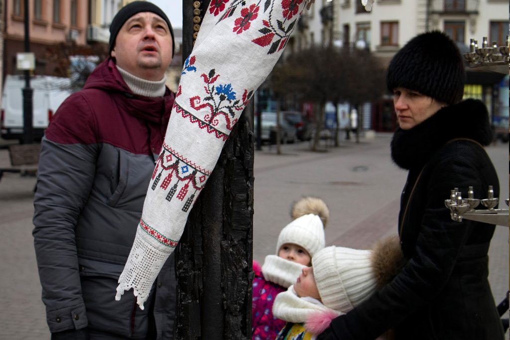 "The Cross of Peace" in Ivano-Frankivsk. Photograph by Mariia Universaliuk.