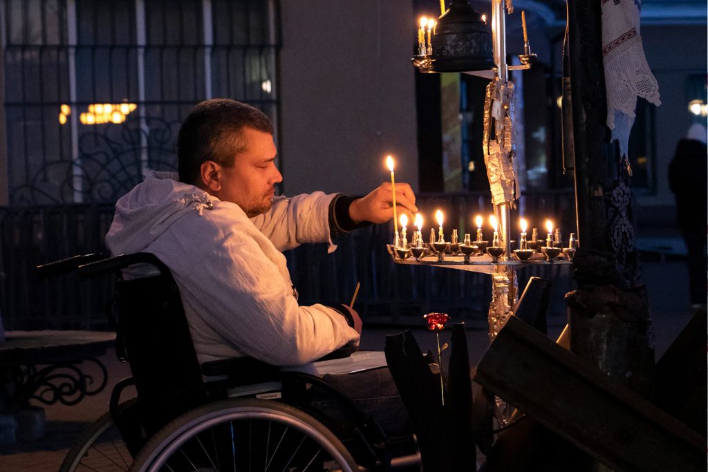 "The Cross of Peace" in Ivano-Frankivsk. Photograph by Mariia Universaliuk.