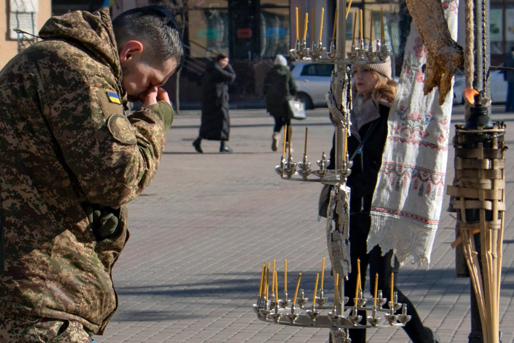 "The Cross of Peace" in Ivano-Frankivsk. Photograph by Mariia Universaliuk.