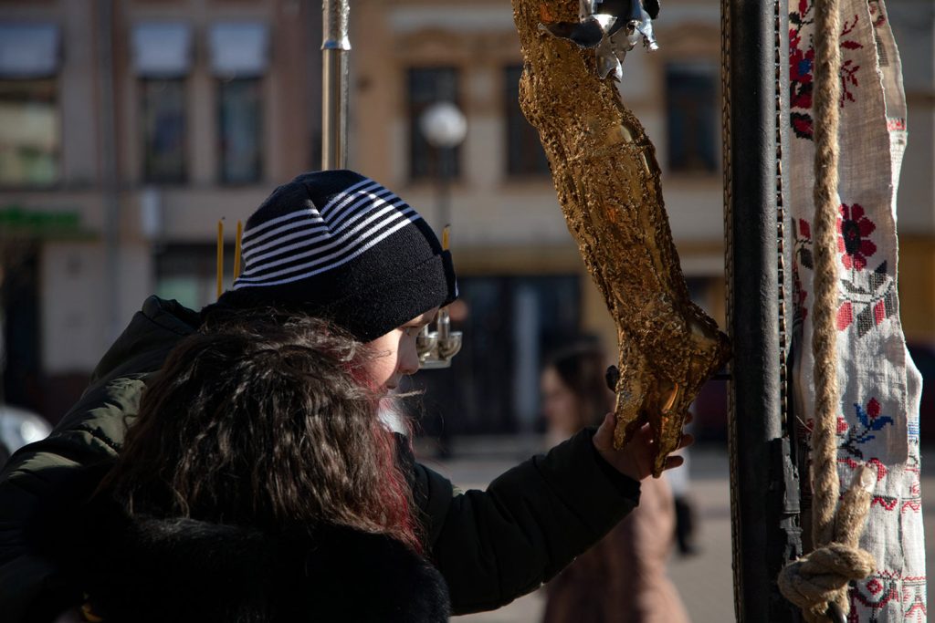 "The Cross of Peace" in Ivano-Frankivsk. Photograph by Mariia Universaliuk.