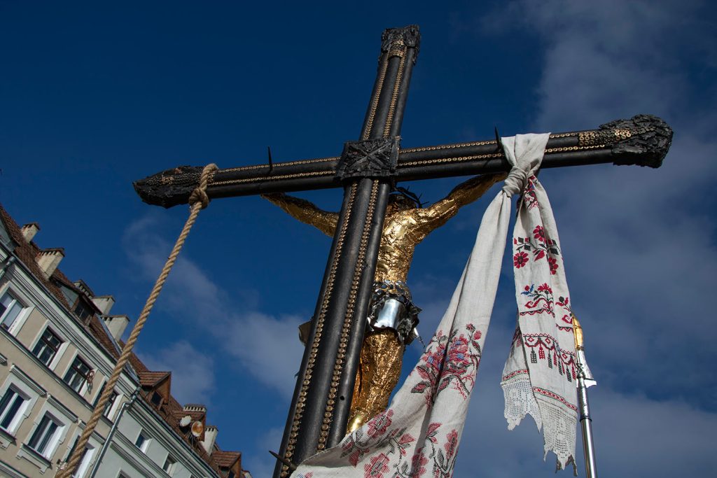 "The Cross of Peace" in Ivano-Frankivsk. Photograph by Mariia Universaliuk.