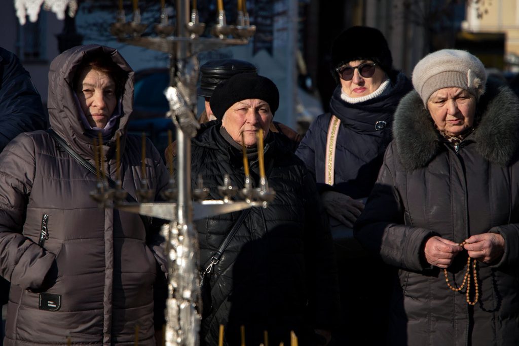 "The Cross of Peace" in Ivano-Frankivsk. Photograph by Mariia Universaliuk.