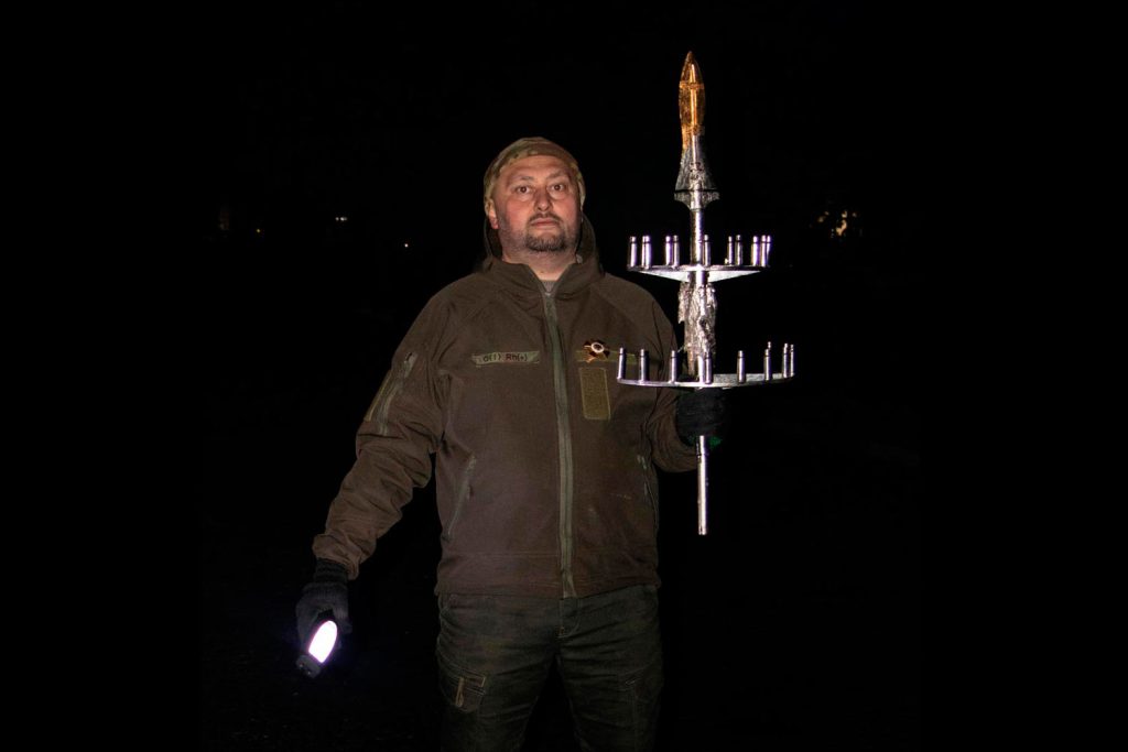 "The Cross of Peace" in Rzhyshchiv, on the banks of the Dnipro River. Photograph by Mariia Universaliuk.