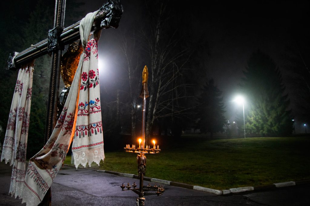 "The Cross of Peace" in a small village in the Ukrainian countryside. Photograph by Mariia Universaliuk.