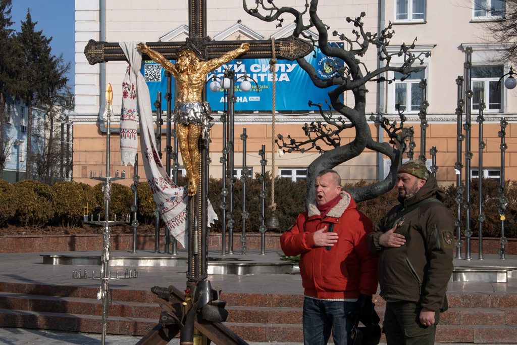 "The Cross of Peace" in Vinnytsia. Photograph by Mariia Universaliuk.